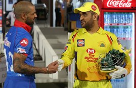 Shikhar Dhawan Delhi Capitals MS Dhoni Chennai Superkings