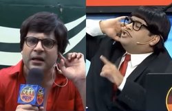 The Kapil Sharma Show में प्रथम कुमार बन कृष्णा ने टीवी रिपोर्टिंग का कैसे उड़ाया मज़ाक़, देखिए