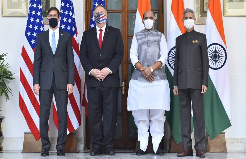 भारत-अमेरिका के बीच किया गया महत्‍वपूर्ण रक्षा समझौता।(सोर्स सोशल मी‍डिया)