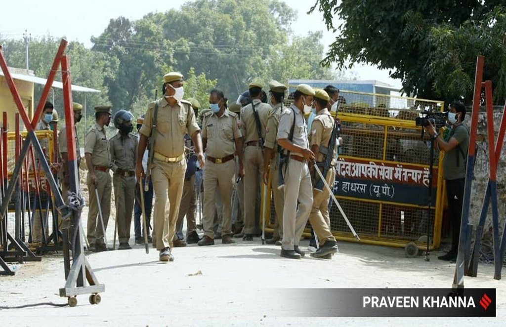 hathras case up police pfi viral video