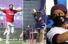 IPL 2020, KXIP vs KKR, Shahrukh Khan, Mohammed Shami