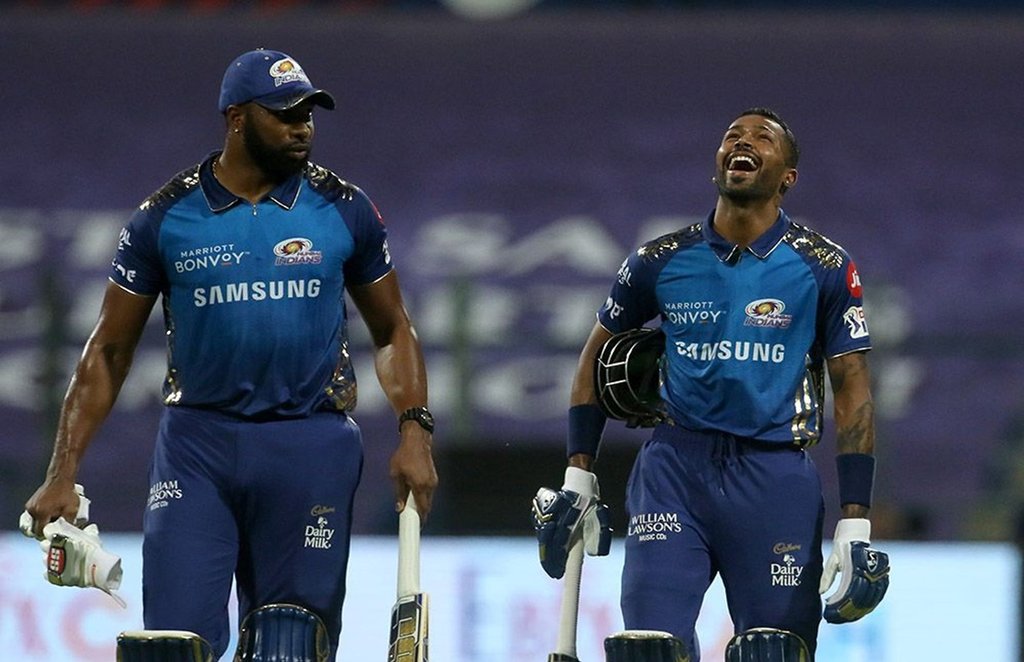 IPL 2020, KXIP vs MI, Hardik Pandya, Kieron Pollard