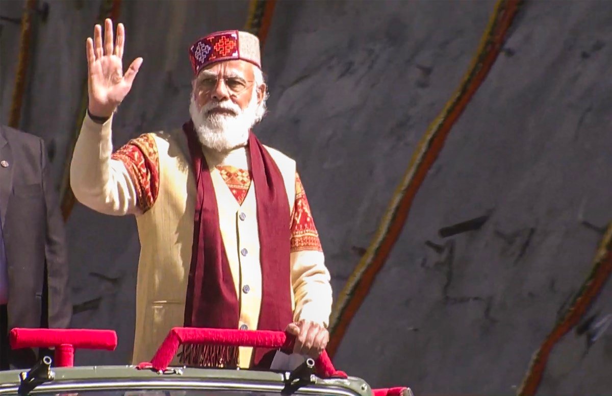 narendra modi atal tunnel himachal pradesh