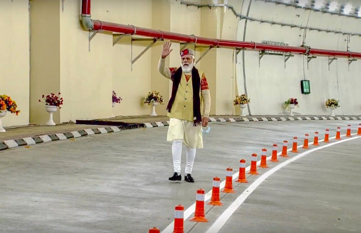 narendra modi atal tunnel himachal pradesh