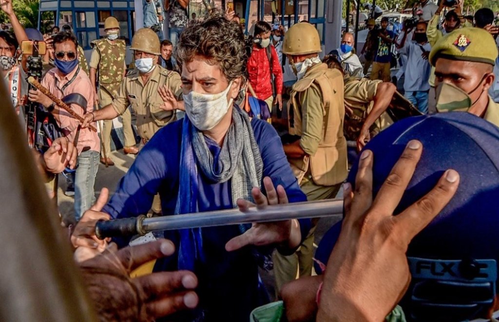 priyanka gandhi rahul gandhi congress hathras gangrape case uttar pradesh police