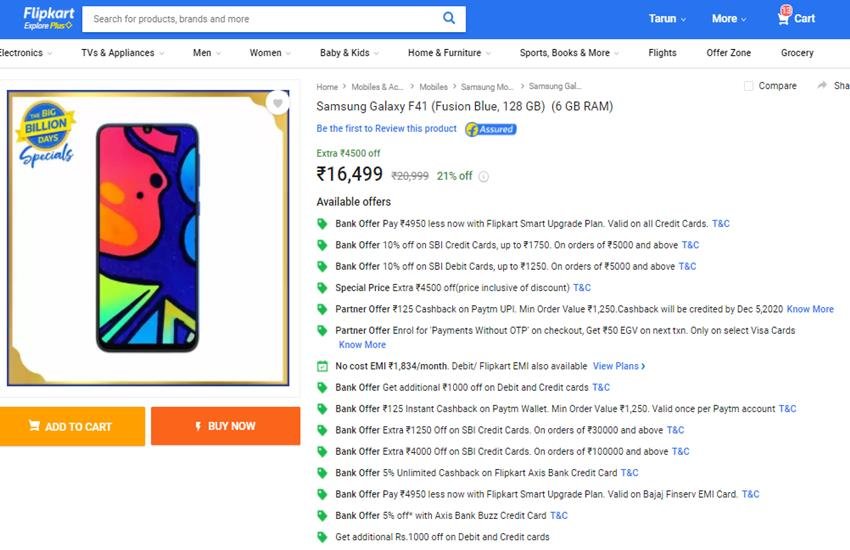 Flipkart Big Billion Days Sale