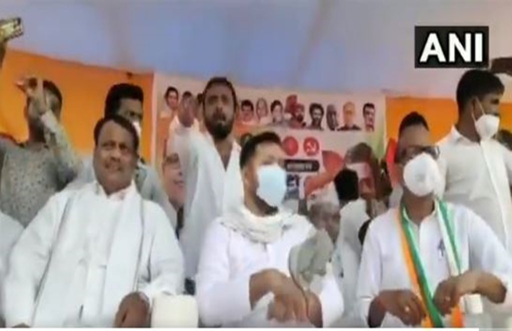 Bihar election, rjd leader, tejashwi yadav, slipper on tejashwi yadav Bihar election, rjd leader, tejashwi yadav, slipper on tejashwi yadav