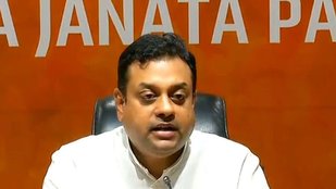 sambit patra, BJP, congress, bihar, TV debate, national news, jansatta