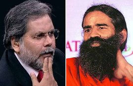 Aaj Tak, Aaj Tak Debate Show, Rohit Sardana, RamDev Baba, Ramdev Baba