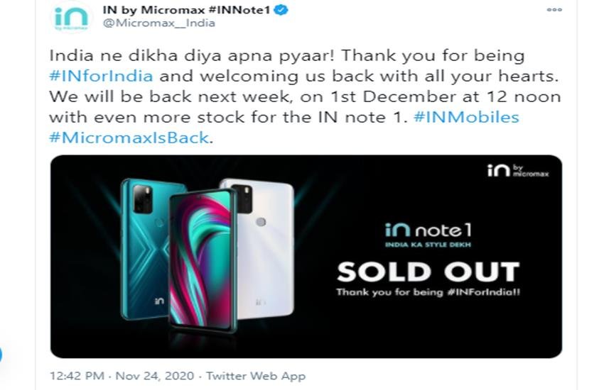 Micromax IN Note 1