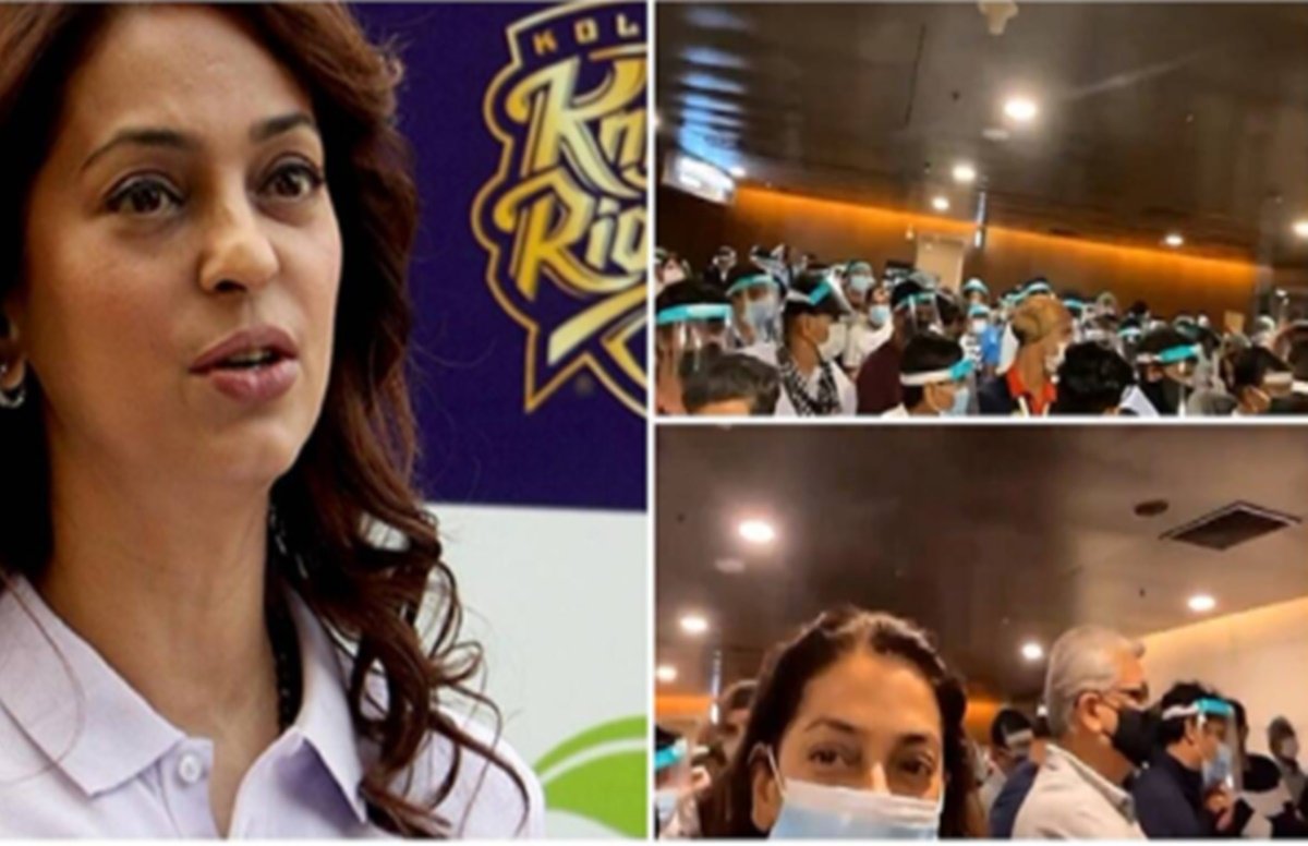 juhi chawla, airport authority of india, kkr