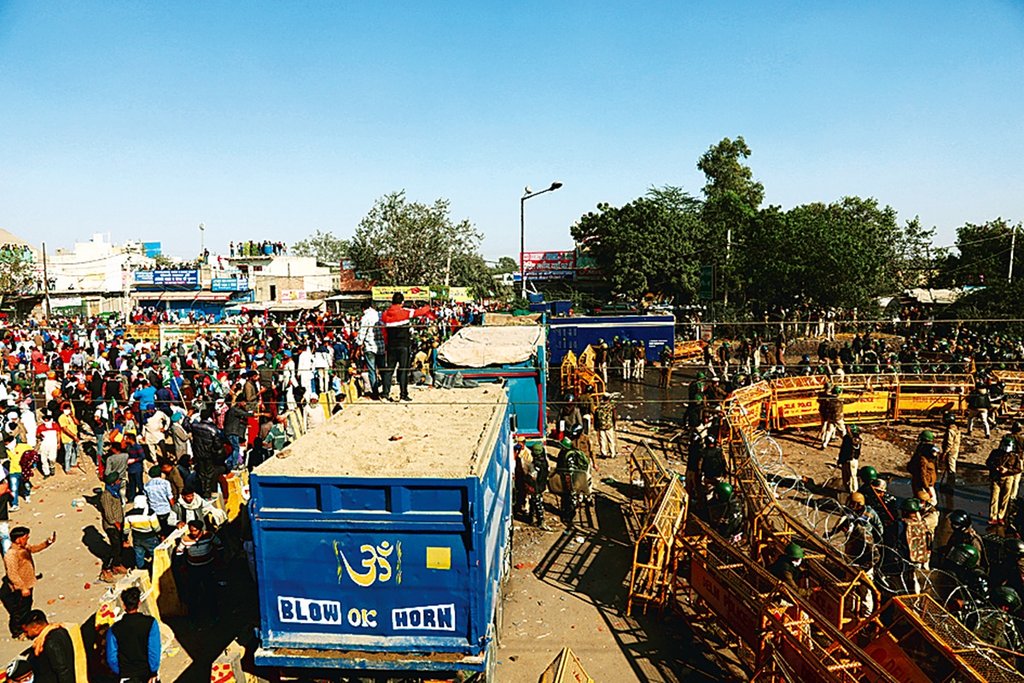 farmers protest