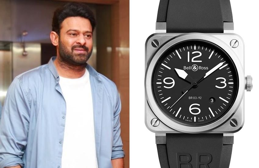 प्रभास की Bell & Ross BR 03-92 की मार्केट प्राइस 3 लाख 75 हजार रुपए के करीब है।