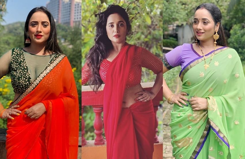 रानी चटर्जी भोजपुरी की सुपरस्टार एक्ट्रेस हैं। उन्होंने एक से बढ़कर एक सुपरहिट फिल्मों में काम किया है। अब तो वह हिंदी सिनेमा और दक्षिण भारतीय फिल्मों में भी नजर आने लगी हैं। रानी चटर्जी अकसर साड़ी में अपनी फोटोज पोस्ट करती रहती हैं। आइए देखें साड़ी में रानी चटर्जी के 5 अलग अंदाज: