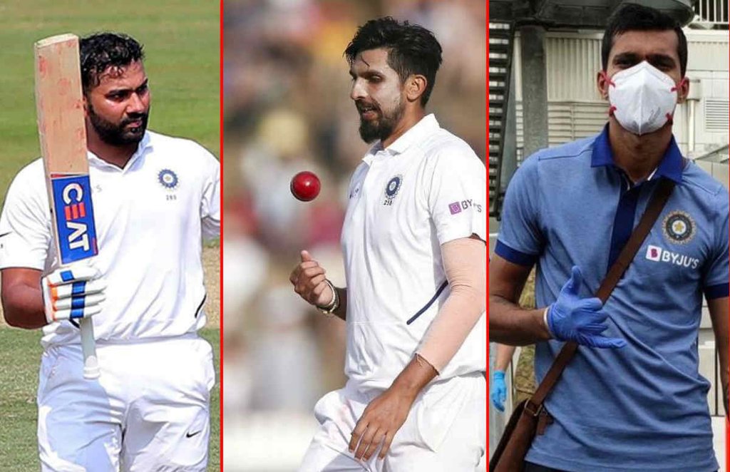Rohit Sharma, Ishant Sharma, Navdeep Saini
