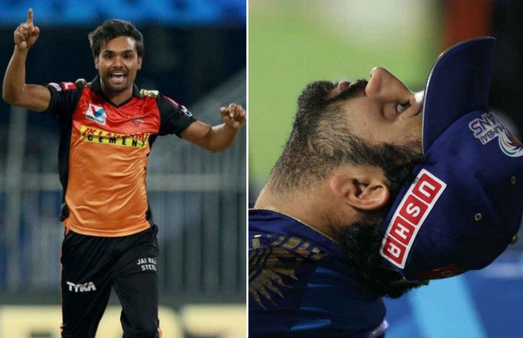 IPL 2020, MI vs SRH, rohit sharma, sandeep sharma