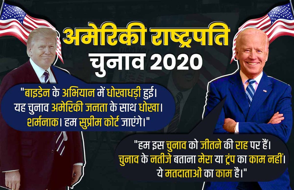 US Election 2020. Donald Trump, Joe Biden