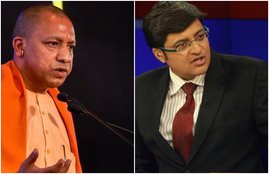 tv debate ,yogi, arnab arrest,