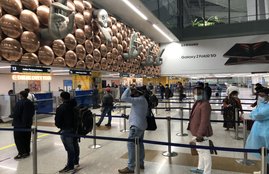 Britain, Coronavirus, Delhi Airport