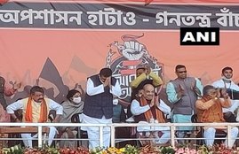 amit shah , bengal election, Suvendu Adhikari, Tapasi Mondal, Ashoke Dinda, Sudip Mukherjee, Saikat Panja, Shilbhadra Dutta, Dipali Biswas, Sukra Munda, Shyamapda Mukherjee,