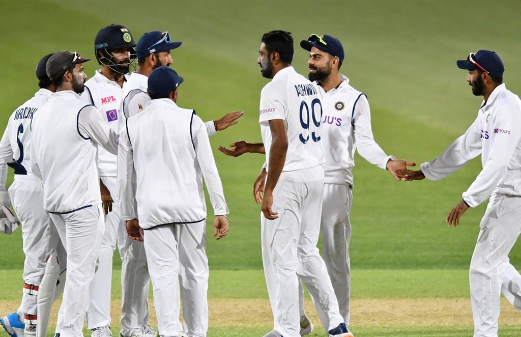 India v Aus Pink Ball Test Record