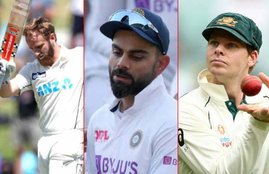 Kane Williamson, Virat Kohli, Steve Smith
