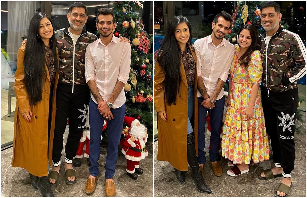 MS Dhoni Sakshi Singh Yuzvendra Chahal Dhanashree Verma