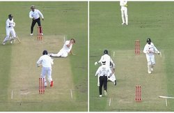 बुमराह के स्ट्रेट ड्राइव पर ऑस्ट्रेलियाई ऑलराउंडर को लगी चोट, मदद के लिए दौड़े मोहम्मद सिराज; देखें VIDEO