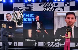 Robert Lewandowski, Lionel Messi, Cristiano Ronaldo