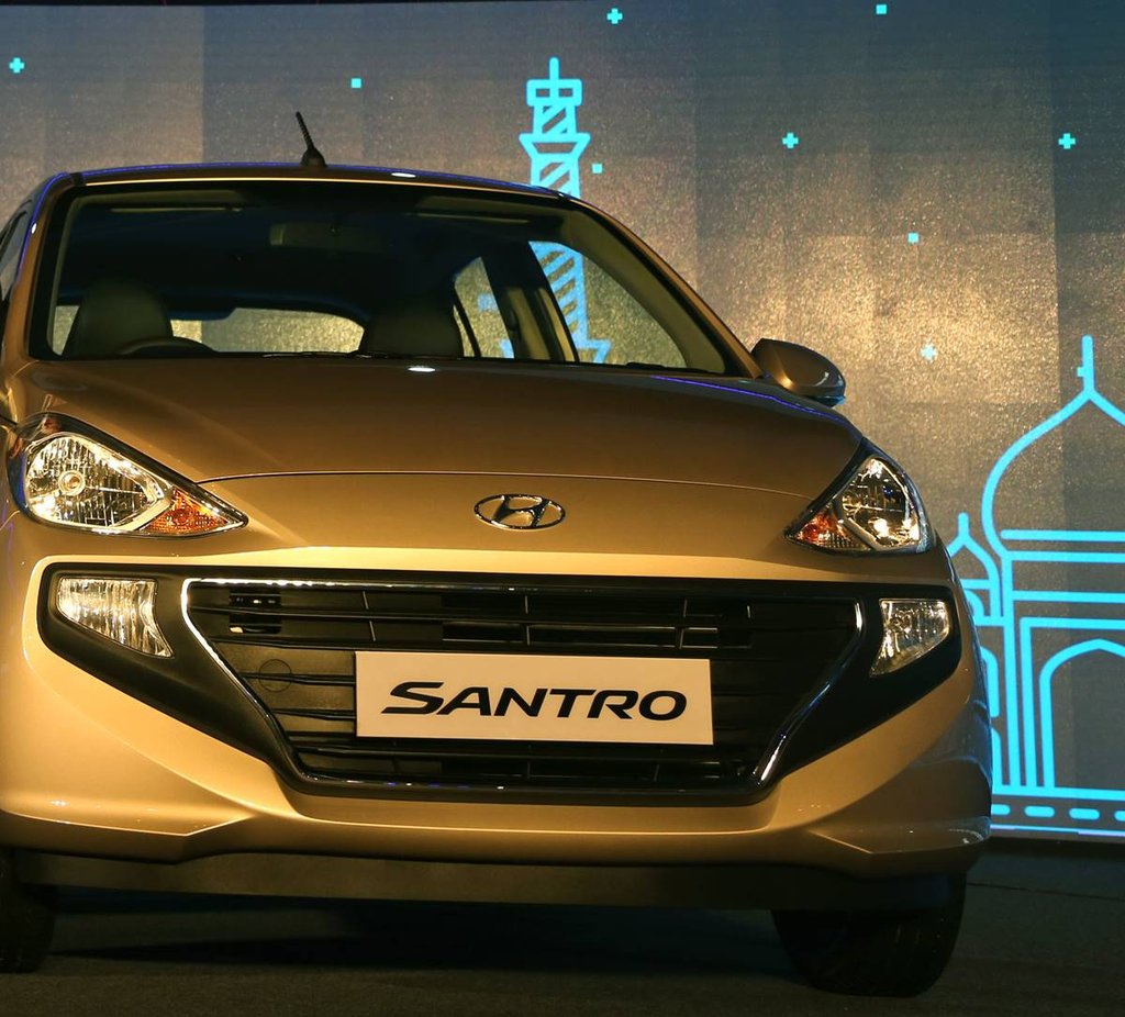 Hyundai Santro कार। फोटो: Indian Express