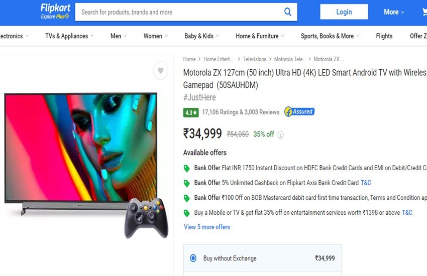 50 inch Smart TV