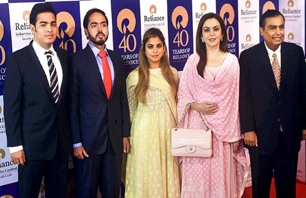 Reliance Industries, Asia richest family, Mukesh Ambani,