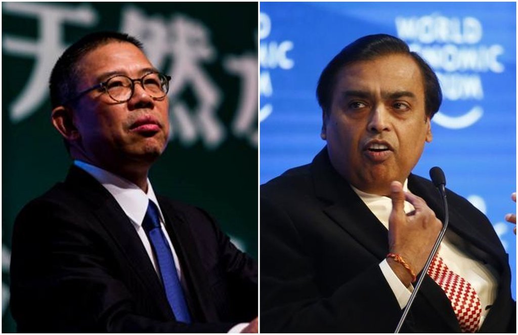 RIL, Mukesh Ambani, Zhong Shanshan