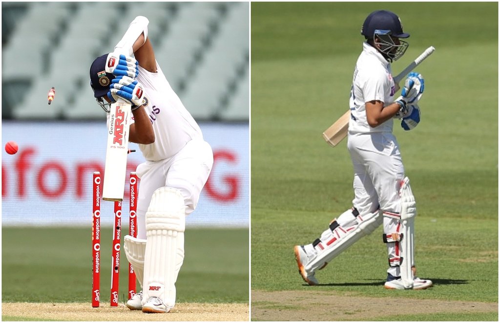 prithvi shaw Duck Ind vs Aus