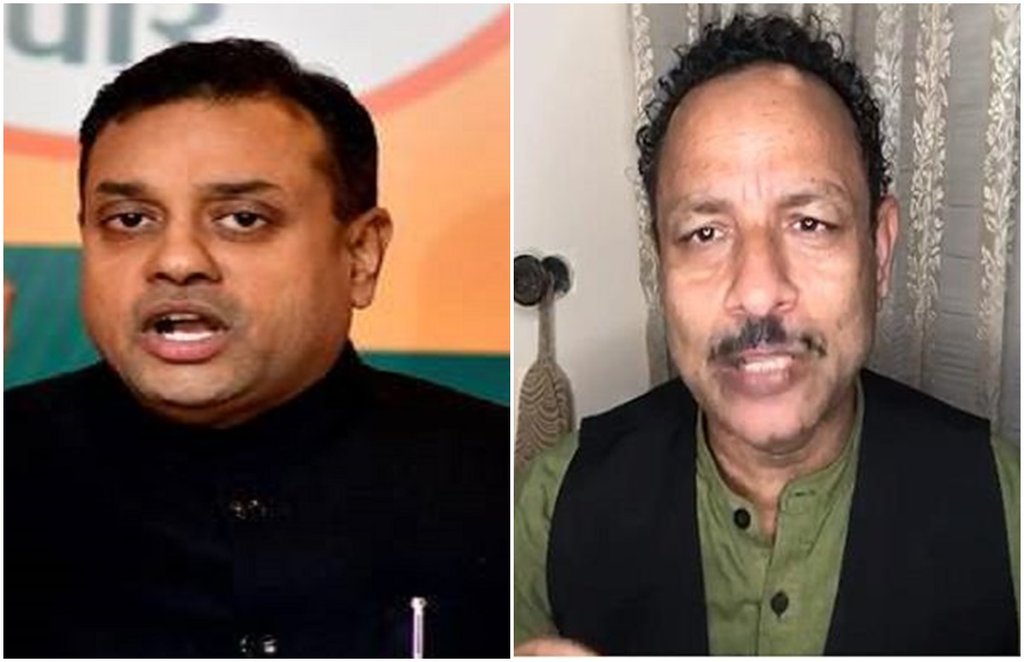 BJP leader, sambit patra, bjp spokesperson, sp leader, anuragh bhaudaria,