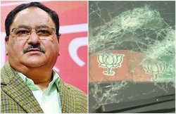 पश्चिम बंगाल में नड्डा के काफिले पर हमला, बोले- बुलेट प्रूफ गाड़ी में था तो बच गया, गवर्नर ने कहा, पुलिस भी उपद्रवियों के साथ