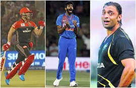 AB de Villiers Jasprit bumrah Shoaib Akhtar