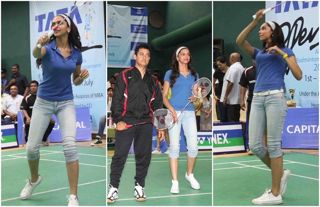 Aamir Khan Deepika Padukone Badminton All India Tournament