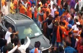 Clashes broke out between supporters of TMC & BJP