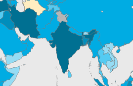 India, WHO, Map