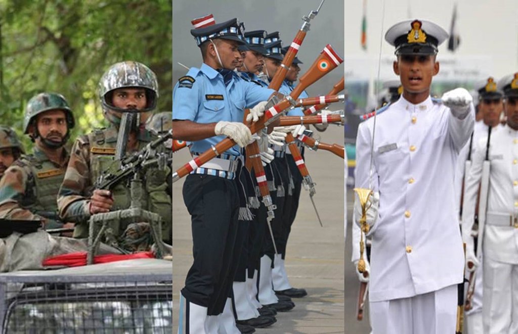 join Indian Army, Indian Navy and Indian Air Force, Sarkari Naukti 2021