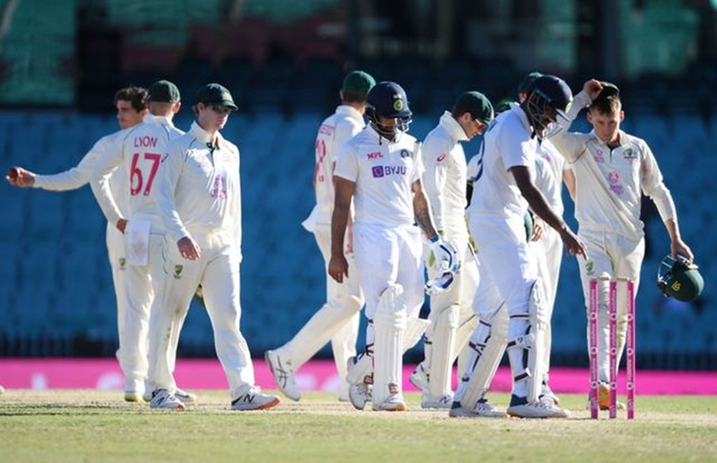 Final day of the third test match between Australia and India at the SCG, Sydney