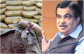 nitin gadkari, steel, cement
