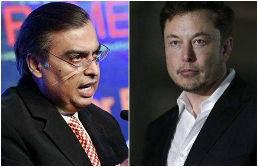 elon musk, tesla, mukesh ambani