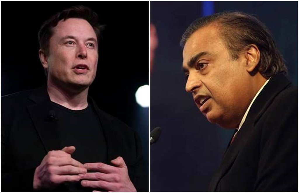 elon musk, tesla, mukesh ambani
