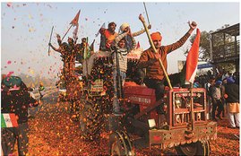 Farmers tractor parade