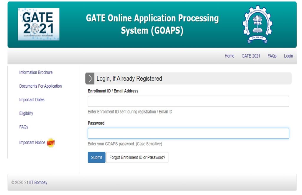goaps gate 2021, www.gate.iitm.ac.in, gate.iitm.ac.in, gate 2021 admit card download