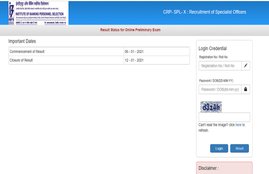 IBPS SO RESULT, ibps so prelims result, IBPS SO result Download,