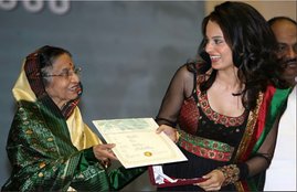 kangana ranaut, first national award of kangana ranaut, pratibha devi singh patil
