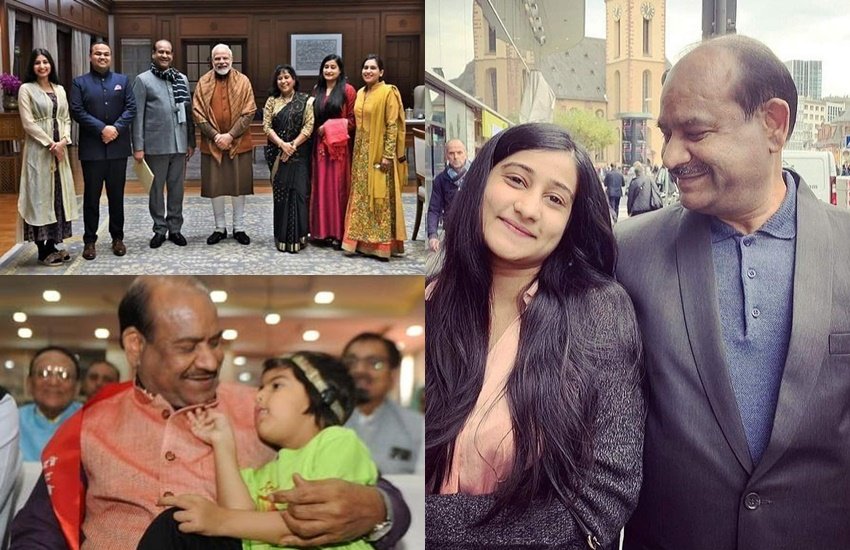 om Birla Daughter, Om birla wife